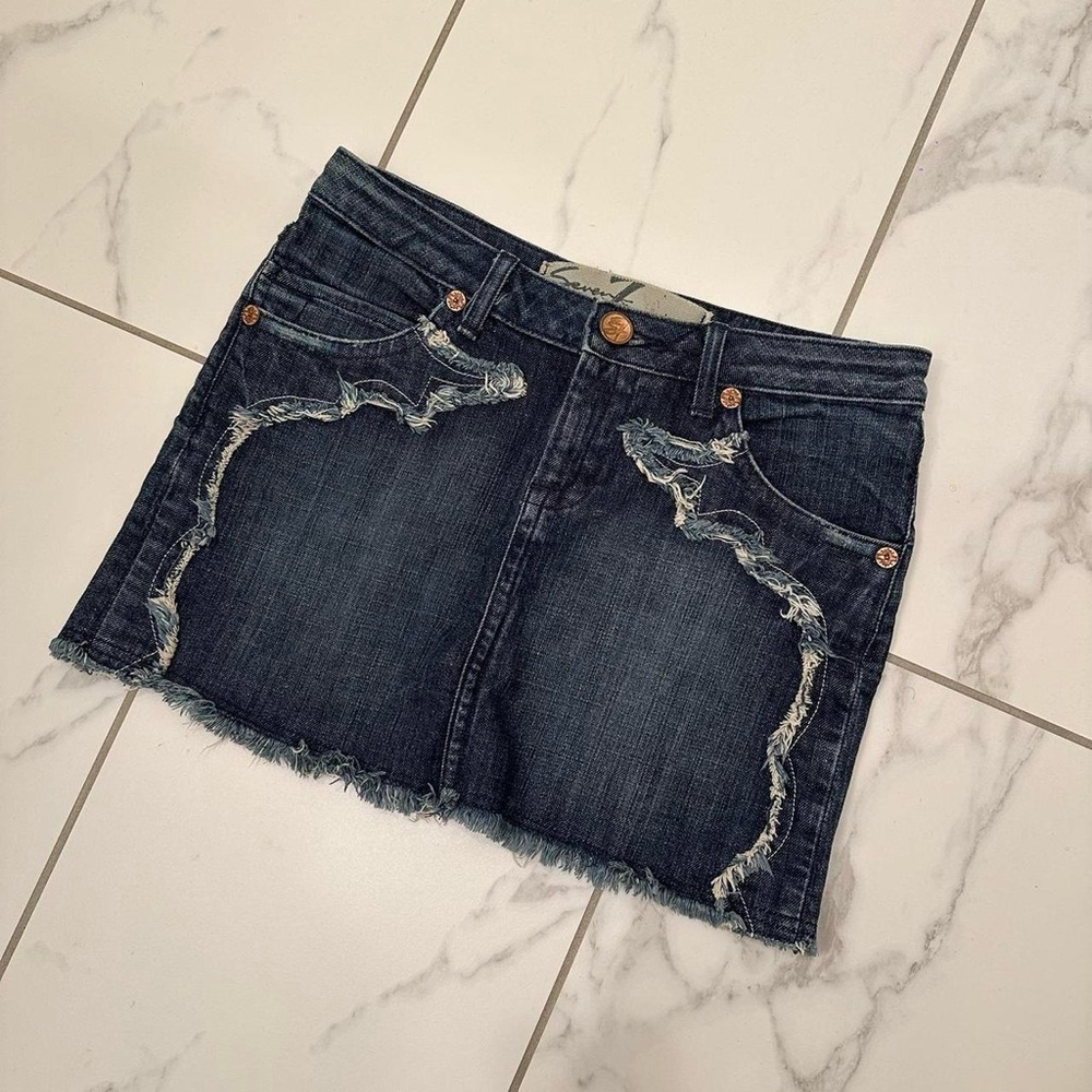 DENIM MINI SKIRT